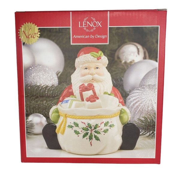 Lenox Other - Lenox Holiday Santa Covered Candy Dish NIB
